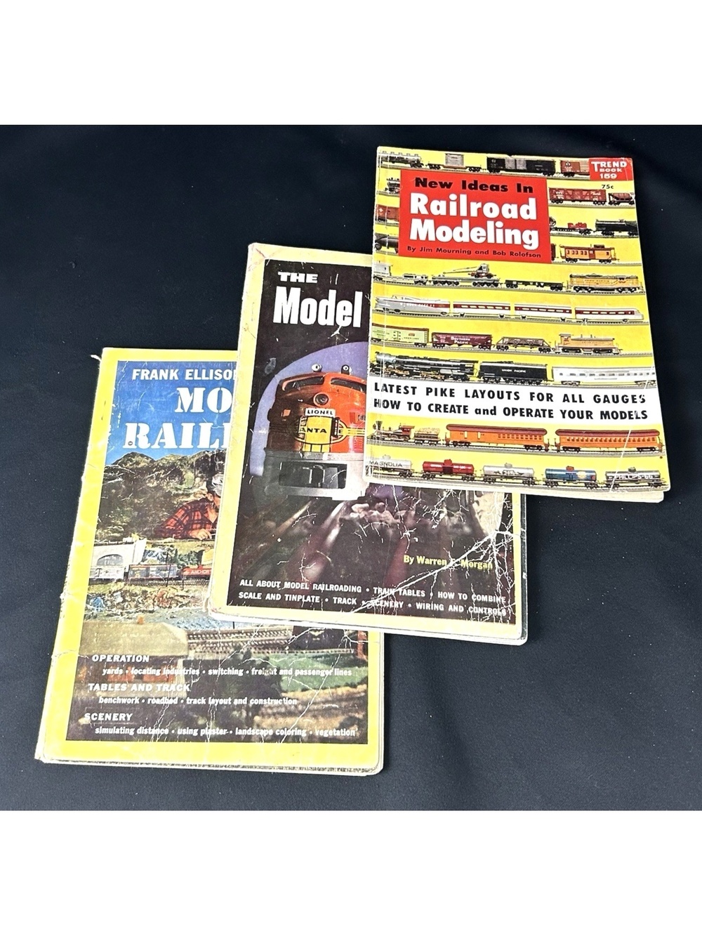 50s Model Railroad Book Lot Frank Ellison on Model Railroads 1954 Soft Cover Etc